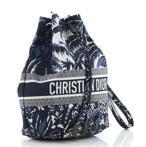 dior holiday drawstring pouch.